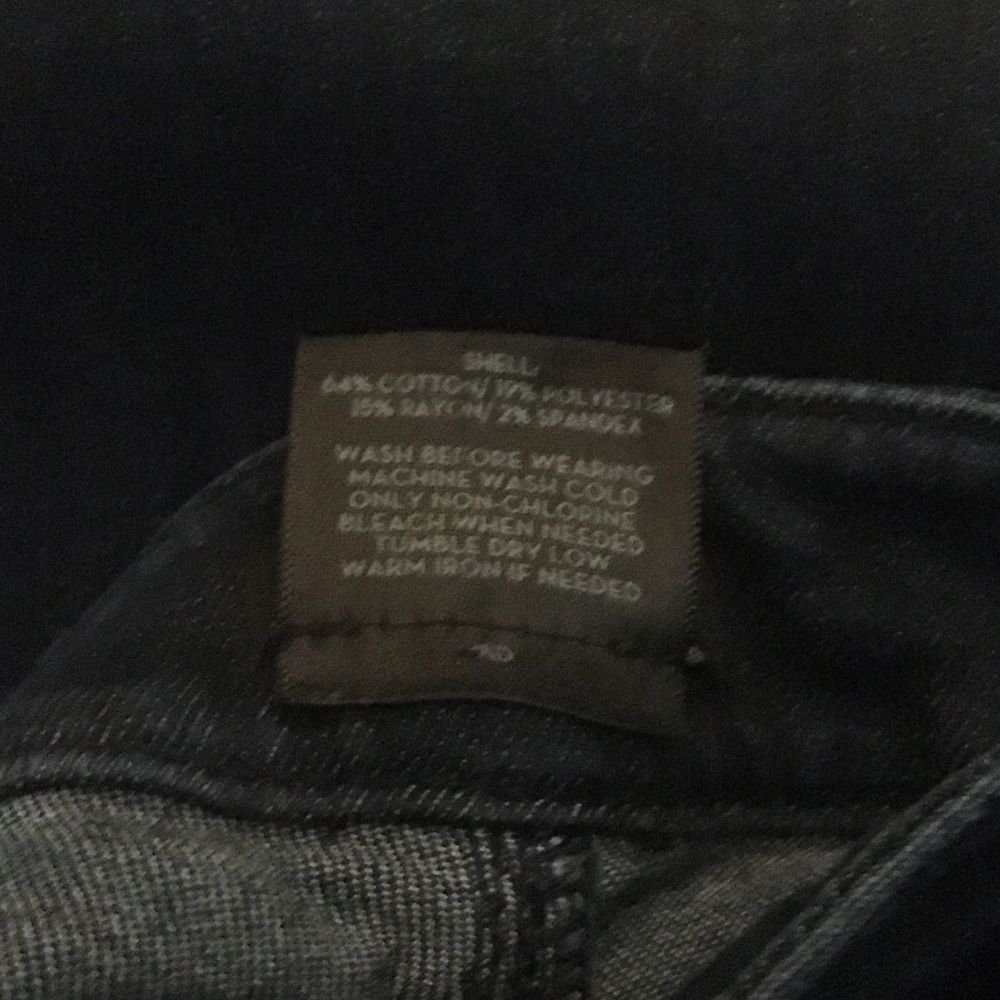 Ann Taylor Curvy Skinny Ankle Dark Blue Jeans-Sz 6